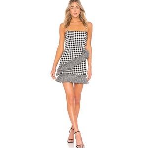 Lovers & Friends gingham dress with ruffle